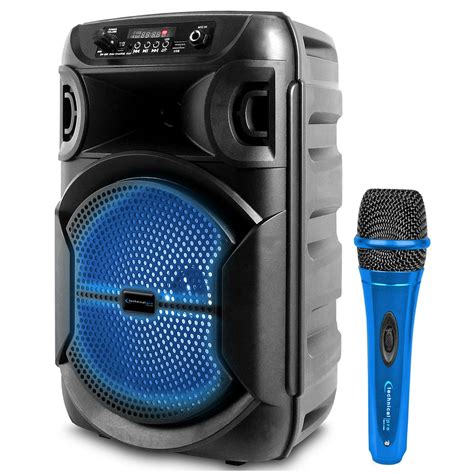Adjustable <b>Mic</b> volume and Echo effect allows you to dial in your preferred sound. . Karaoke speaker with 2 mic